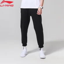 Li-Ning мужские баскетбольные спортивные штаны серии BAD FIVE из хлопка с подкладкой AKLN125 MKY374