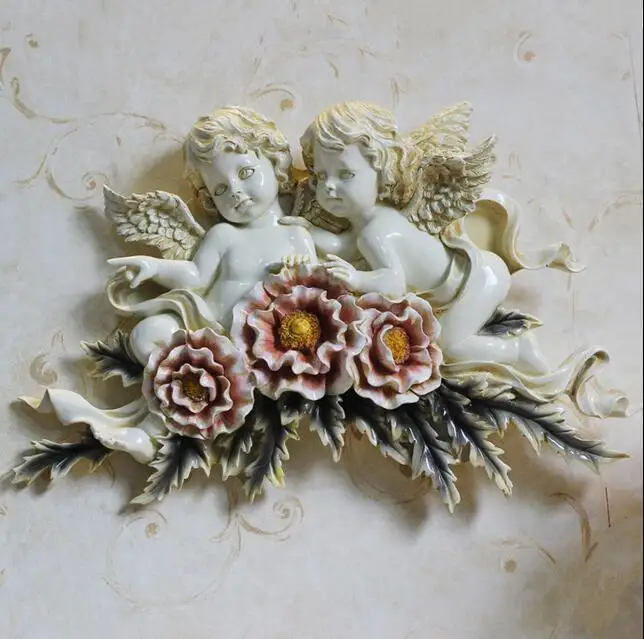 European angel Retro pastoral creative home ornaments wall decorations | Дом и сад