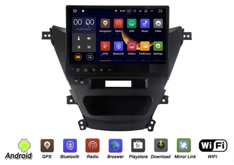 Best Yessun For HYUNDAI ELANTRA 2012 Android 6.0 Multimedia Player System Car Radio Stereo GPS Navigation Audio Video 1