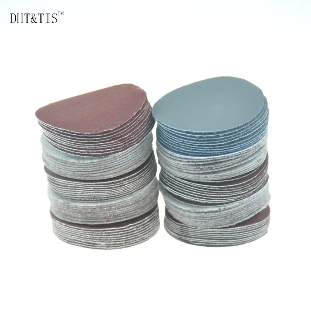 

DHT&TIS 100 pieces 2Inch Abrasive Sandpaper Hook&Loop Mix Sanding Paper Power Tools Accessories