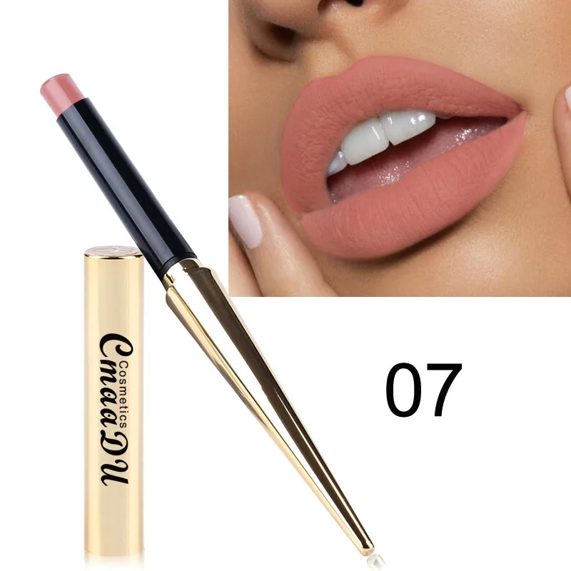 

Maquiagem Waterproof Matte Lipstick Cosmetics Batom Lip Tint Pencil Long-lasting Easy To Wear Cosmetic Lipgloss Make Up