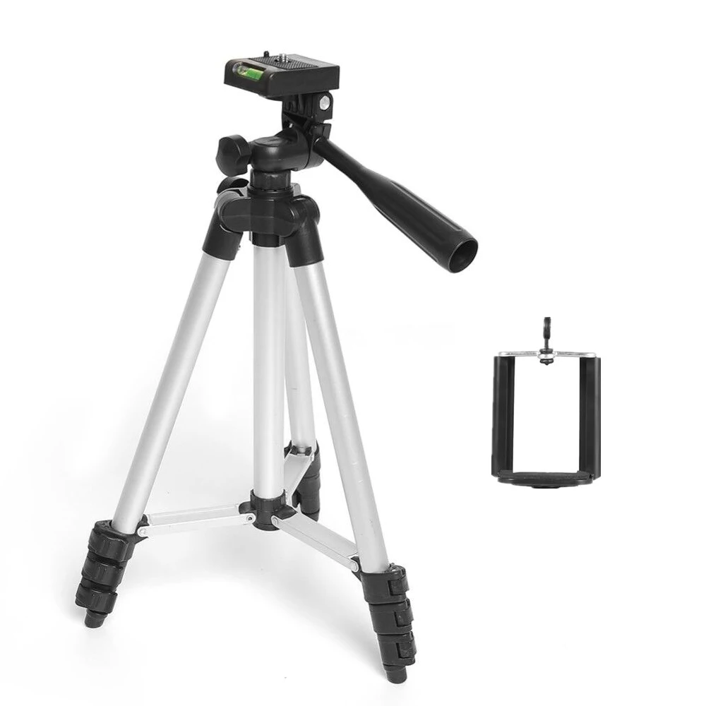 

tripod WT-3110A portable light camera tripod and ball head + carrying bag Phone clip for Canon Nikon Sony DSLR DV camera