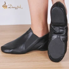 Dongjak Full Grain Leather Ballet Dancing Shoes for Women Latin Pointe Dance Shoes Jazz Sneakers for Men