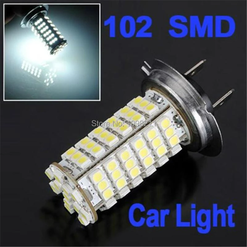 1pc H7 102 SMD Pure White Fog Driving Running DRL Car 102 LED High ...