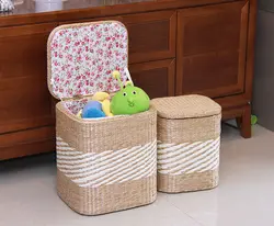 Ручной работы хранения стула, пуфик украшение дома мебель хранения игрушек плетеное кресло из ротанга двери скамья детей взрослый стул