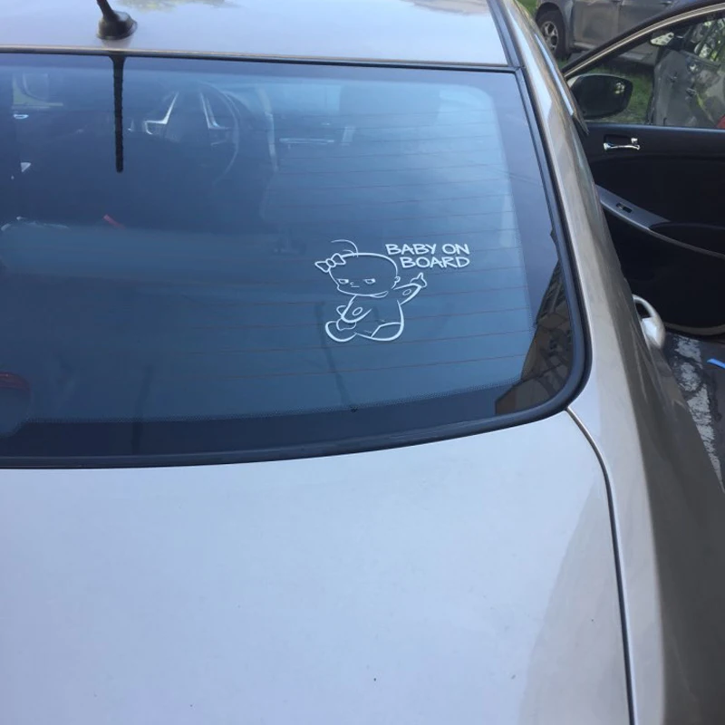 

Fashion BABY ON BOARD Car Decor Reflective Warn Sign Vinyl PET Sticker Decal