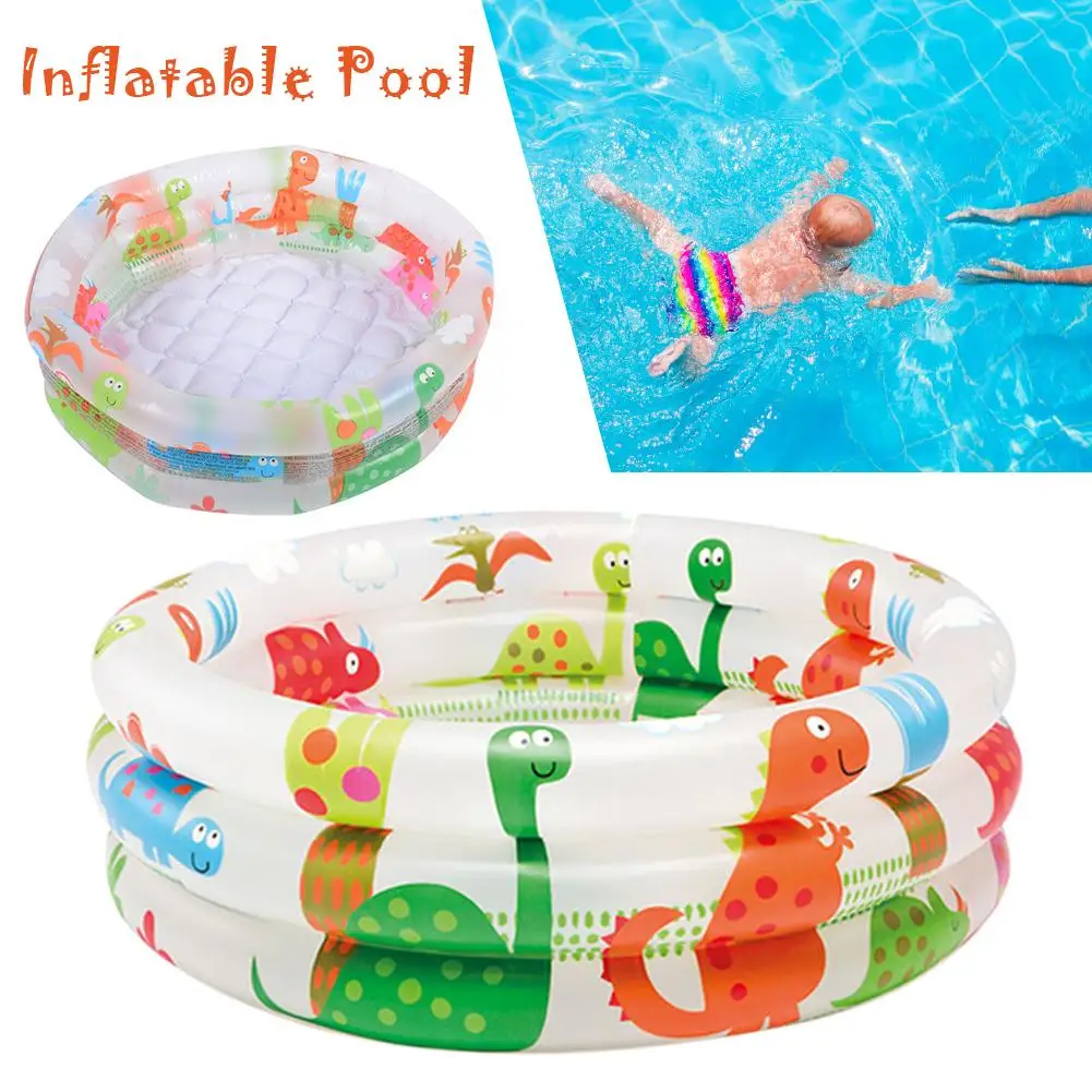 

Dinosaur Pattern Mini Inflatable Swimming Pool for Baby Children Round Pool Infant Tub