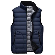 Мужская куртка на белом утином пуху, толстый теплый пуховый жилет, зимнее пальто, мужская верхняя одежда, пуховая одежда для мужчин 6603