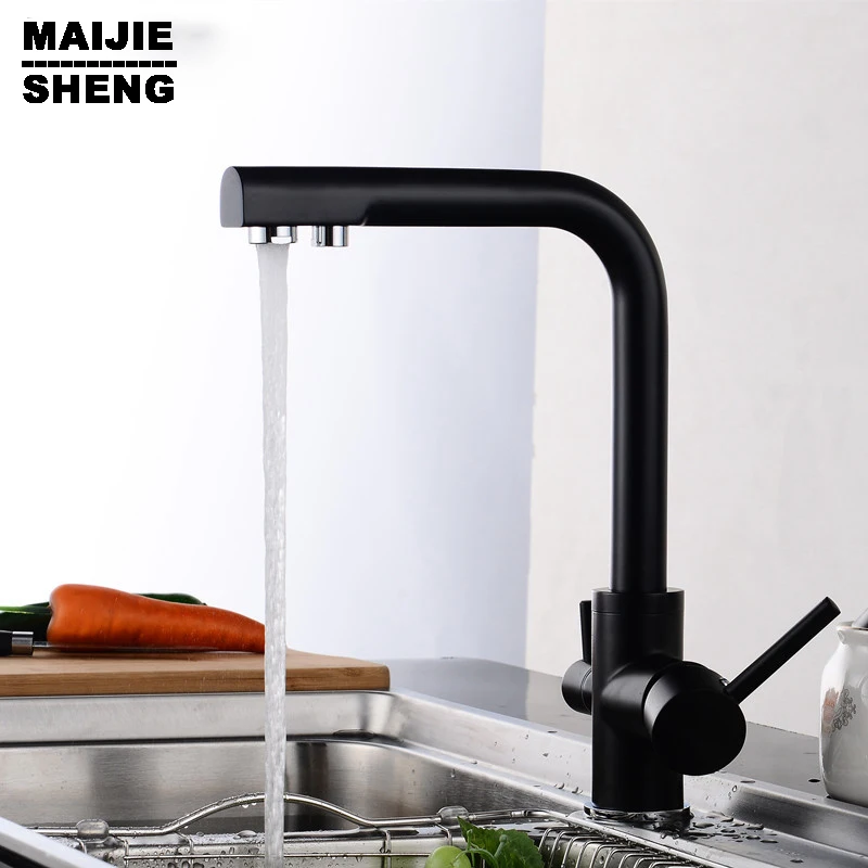 kitchen faucet 3 way function Kitchen Faucet water filter mixer tap Black paint 3 way water filter kitchen faucet pure water kitchen faucet 3 way function Kitchen Faucet water filter mixer tap Black paint 3 way water filter kitchen faucet pure water