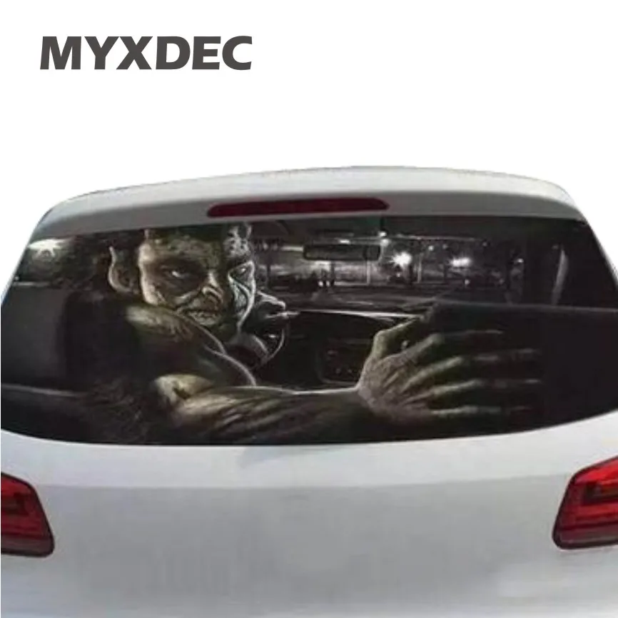 70cmX130cm Funny Car Rear Windshield Window Decoration Sticker Film Static Reflective Interior Terror Sticker Auto Car Styling цена 70cmX130cm Funny Car Rear Windshield Window Decoration Sticker Film Static Reflective Interior Terror Sticker Auto Car Styling цены онлайн