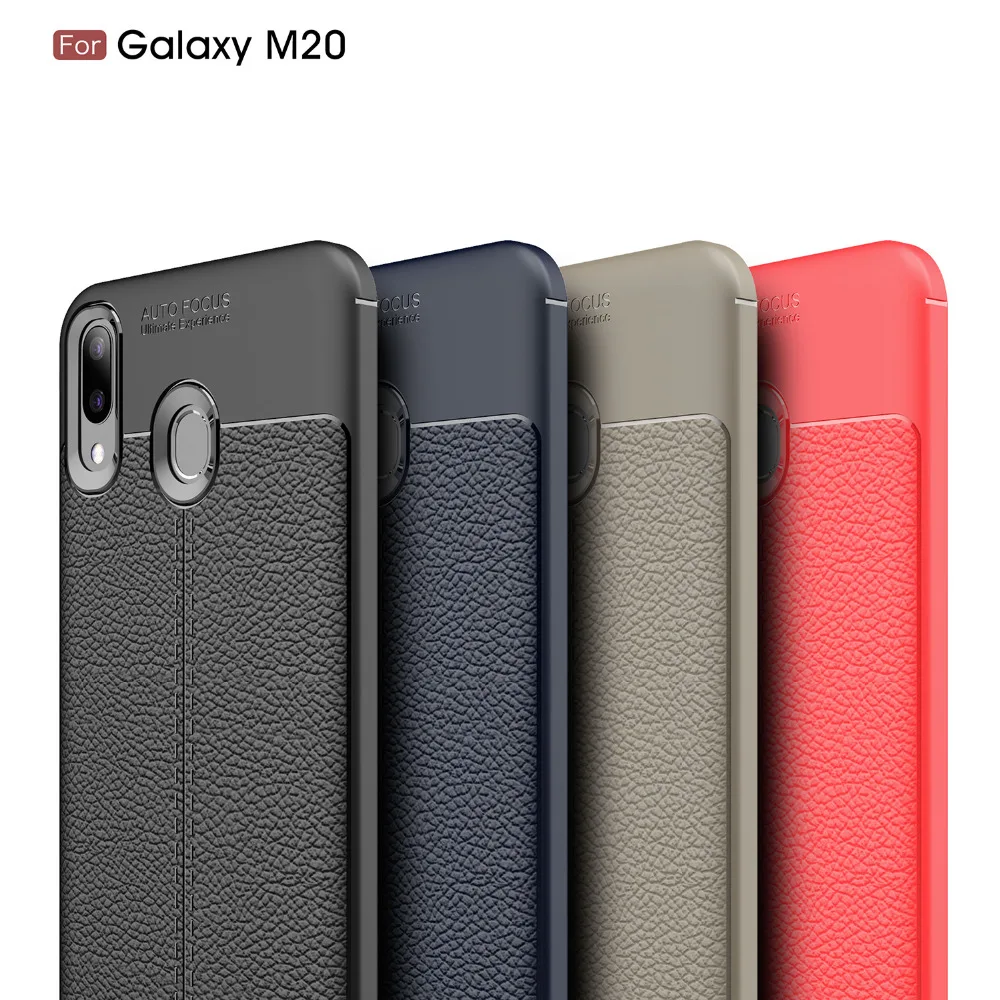 

Case For Samsung Galaxy M10 Galaxy M20 M30 Samsung M50 Cover Silicone Carbon Fiber Bumper Shock Soft Back Cover Funda Coque Etui