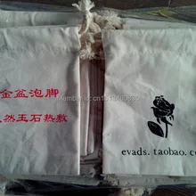 100 шт./лот украшения из хлопка мешок из хлопка подарочный футляр хлопковый мешочек сумка со шнурками индивидуальный логотип Подарочный мешок Косметика сумка