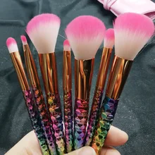 Makeup Brushes Set 7pcs/lot Eye Shadow Eyelash Eyebrow Pincel Maquiagem Brushes For Makeup 7pcs makeup brushes set with striped bag