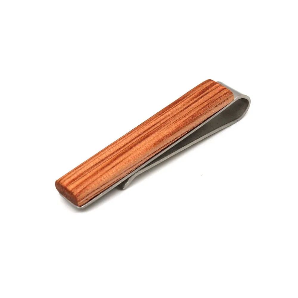 

Men Vintage Wood Gift Metal Necktie Bar Groom Wedding Business Party Wooden Romantic Neck Tie Clips Pin