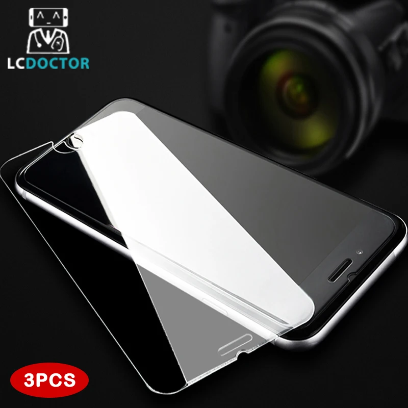Koop 9 H 3 stks partij Glas Voor iPhone 6 6 s 7 8 Gehard Screen Protector Glas Op De Voor iPhone 6 6 s 7 5 5 s 8 Plus Beschermende Film Glas