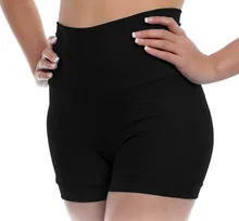 SPEERISE Adult Skinny Shorts High Waisted Spandex Jazz Ballet Dance Shorts Black Dancing short for Women