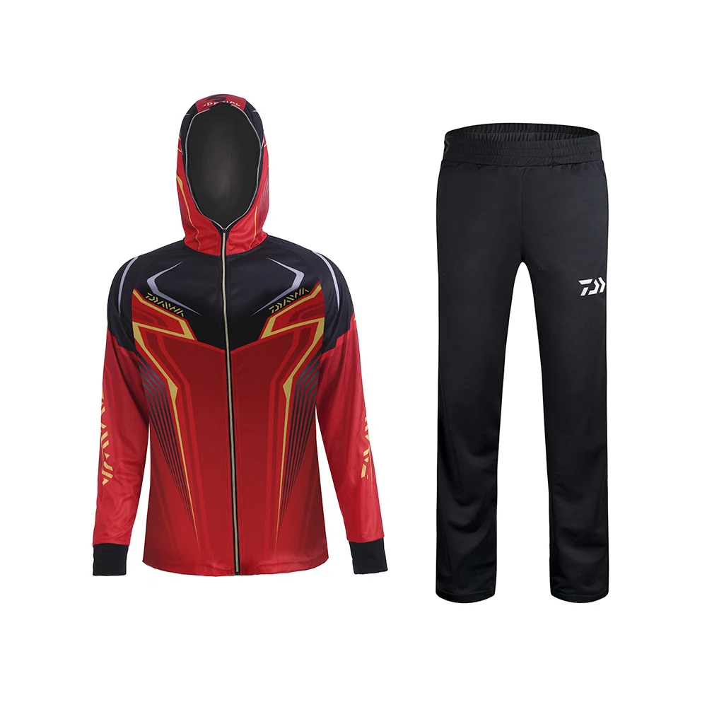 

Male Long Sleeves Fishing Clothing Sportswear Anti-UV Breathable Jersey Fishing Clothes Sets Fishing Shirt