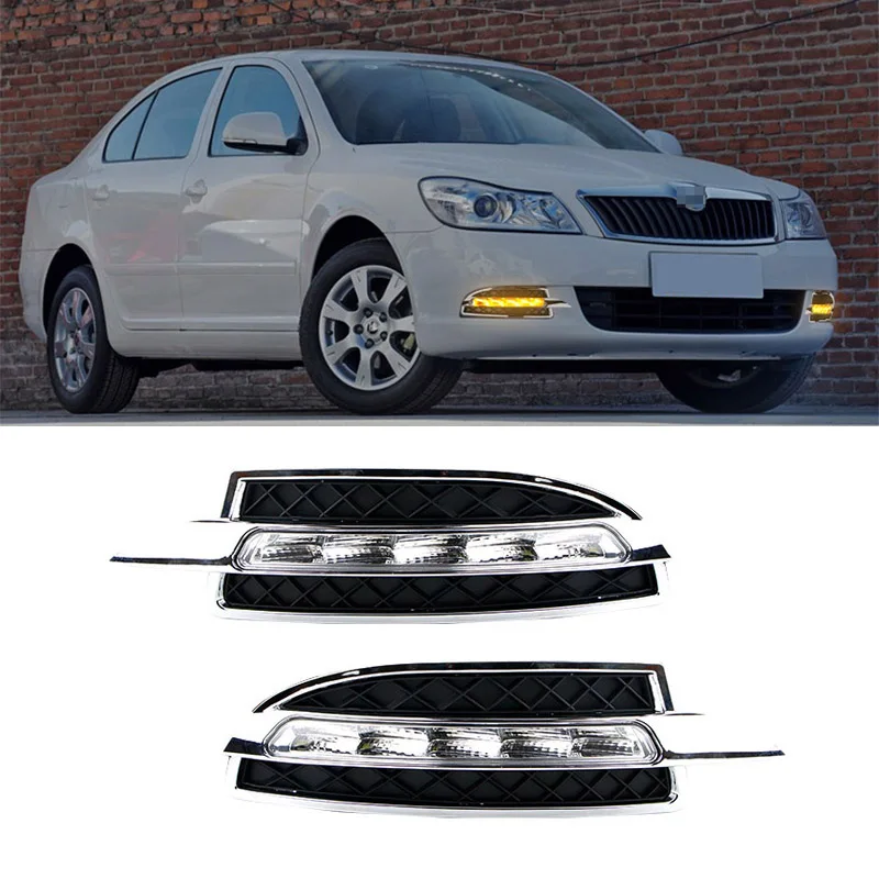 дневные ходовые огни шкода