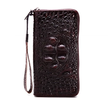 

esiposs Genuine Leather women Purse Long Alligator cowhide Wallet Women Elegant wallet Female clutch bag cell phone pocket bag