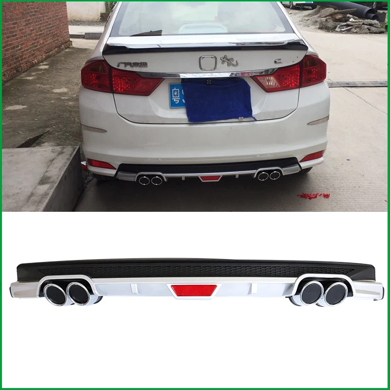 Для Honda City 2014 2015 2016 2017 2018 задний бампер диффузор протектор комплект для тела