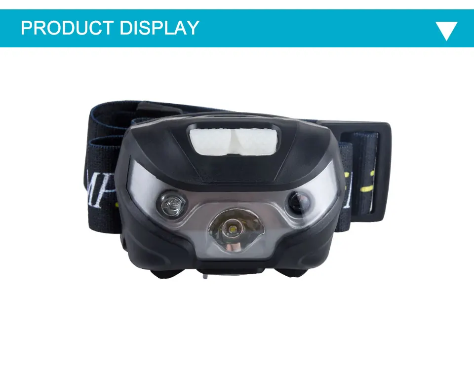 Q5 LED Rechargeable Headlamp Waterproof Body Motion Sensor High Lumen 3 Modes Outdoor Portable Light For Camping Hiking Fishing (15)