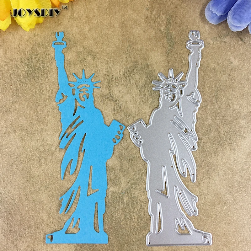 3 Piece Black Statue of Liberty Die Cut Embellishments Cards Crafts Scrapbook