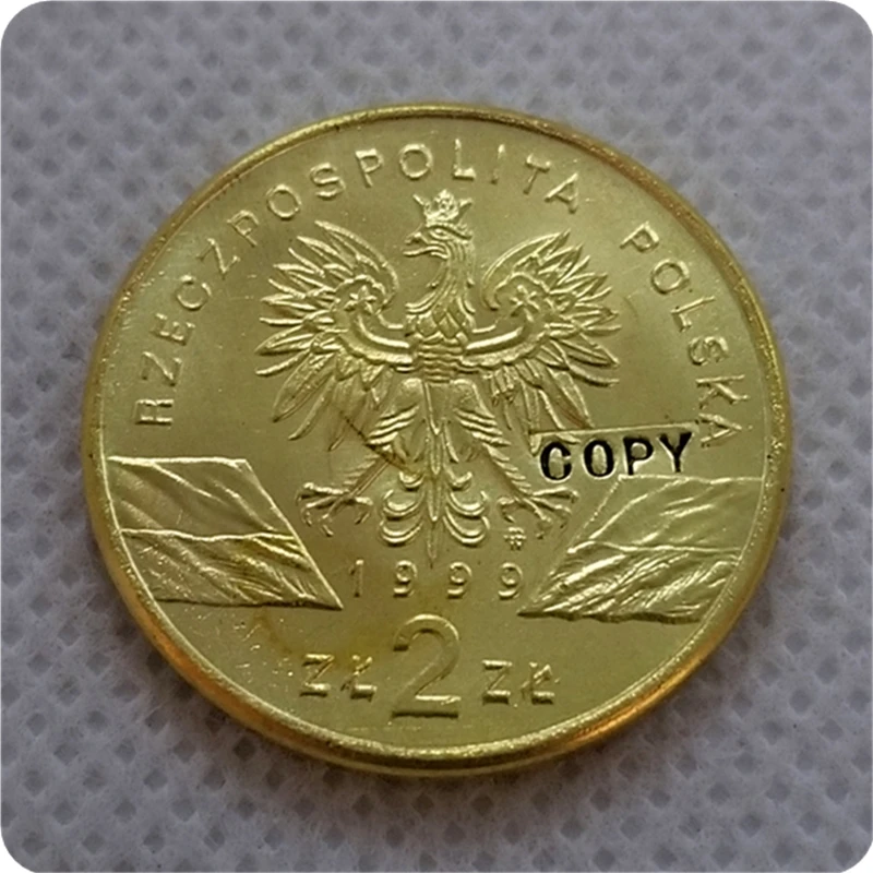 1999 Польша 2 zl копия монеты