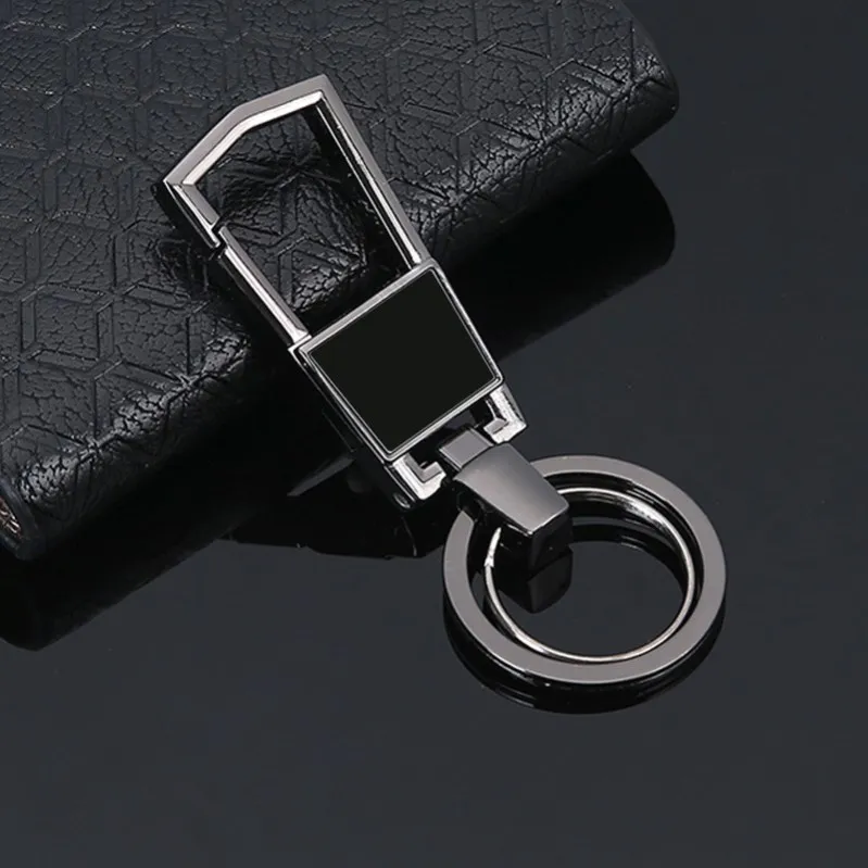 Автомобильный брелок для ключей, брелок для ключей, брелок для мотоцикла, мужские брелки из цинкового сплава, аксессуары для автомобиля, модные подарки - Название цвета: Black