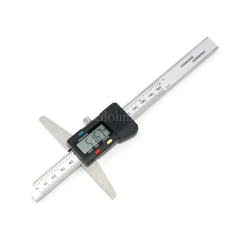 High quality 0 150mm 6" Metric Imperial Digital Depth Vernier Caliper