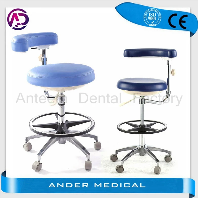Высокое качество, удобный стоматологический помощник, стул для медсестры, регулируемый по высоте подлокотник, 360 градусов, регулируемый