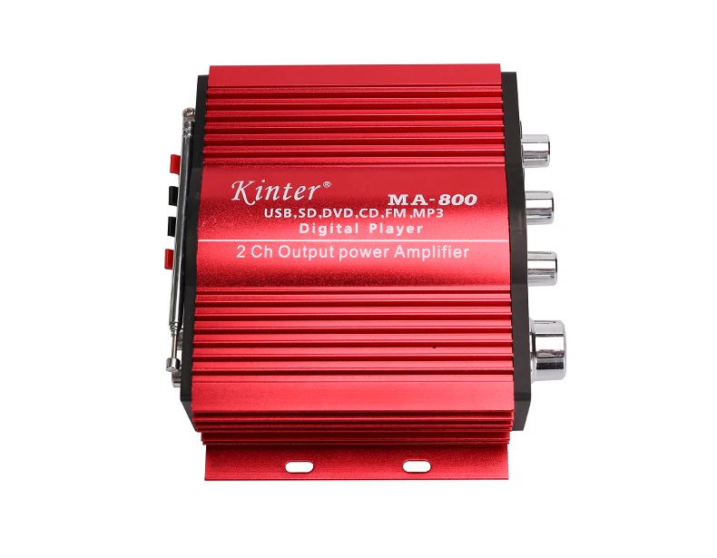 Kinter MA-800 стерео усилитель 2CH DC12V с USB SD FM входом в домашний Автомобиль Мотоцикл