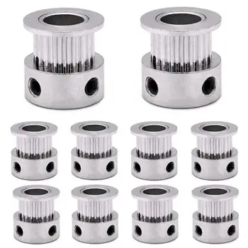 

Funssor 1pc 2GT 20T/GT2 16T Aluminum Alloy Timing Pulley for 3D Printer 6mm Width Belt 5/8mm bore