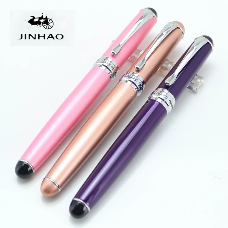 JINHAO 750 розовый фиолетовый цвет шампанского серебро 15 цветов 0 7 мм Ручка роллер