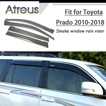 Atreus 1 комплект ABS для-2010 Toyota Prado 150 J150 аксессуары для автомобиля дефлекторы Защита от солнца Дымовое окно дождевой козырек