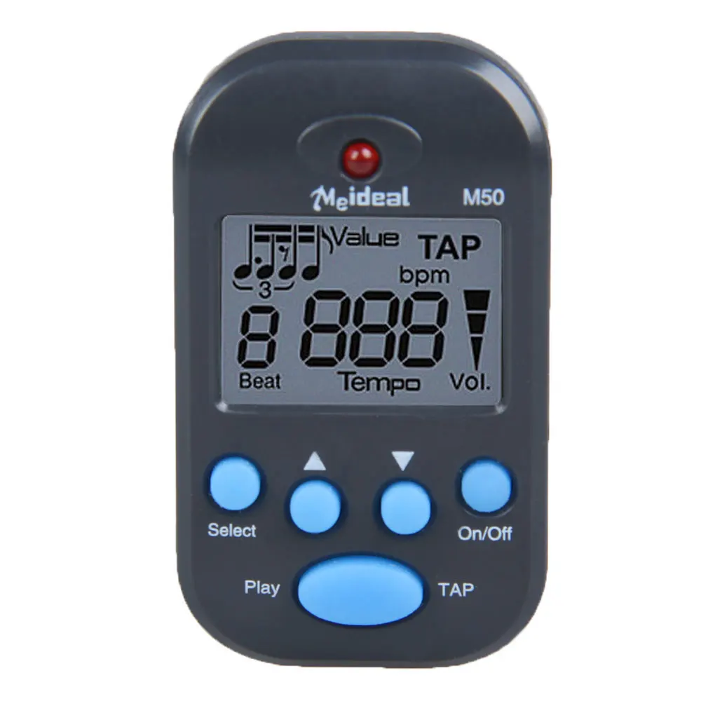 

M50 Mini Professional Metronome Clip-on LCD Digital Tuner Metronome Beat Tempo Metronome Tuner for Guitar Piano Violao