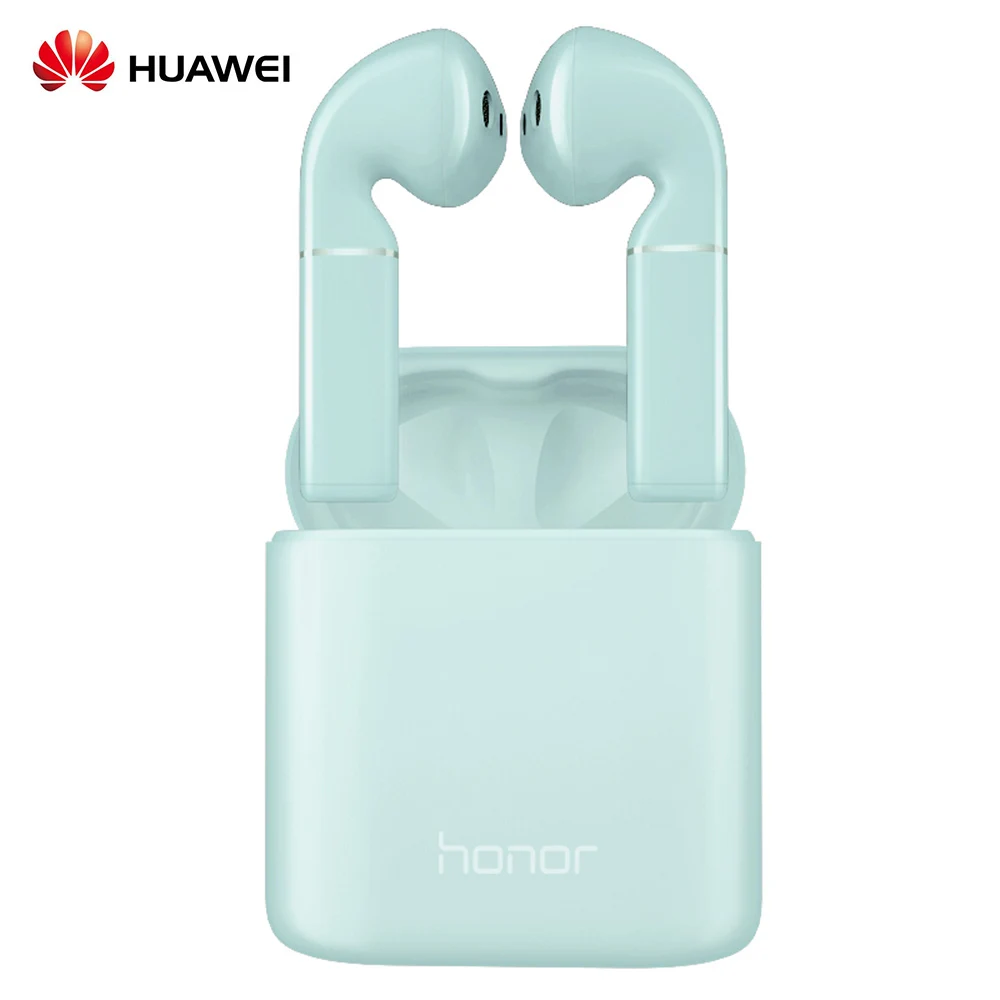 HUAWEI Honor Flypods беспроводные наушники Bluetooth 5,0 Наушники Hi-Fi беспроводной аудио IP54 Водонепроницаемый контроль беспроводного заряда - Цвет: Light blue