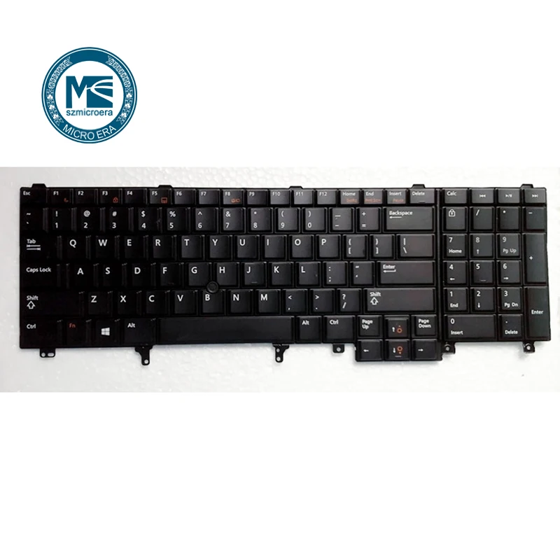 Для Dell E6520 E5520 M4600 M6600 E5530 E6530 M4700 M6700 клавиатура без подсветки