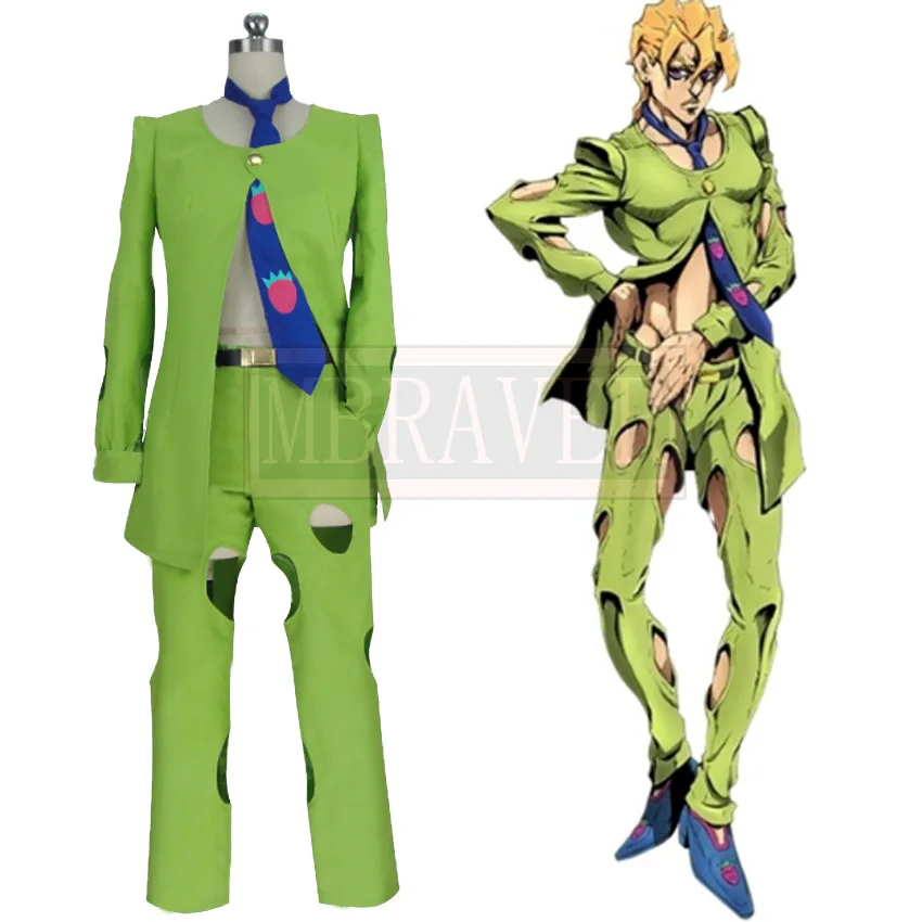Jojo bizarro aventura pannacotta fugo outfit uniforme cosplay traje