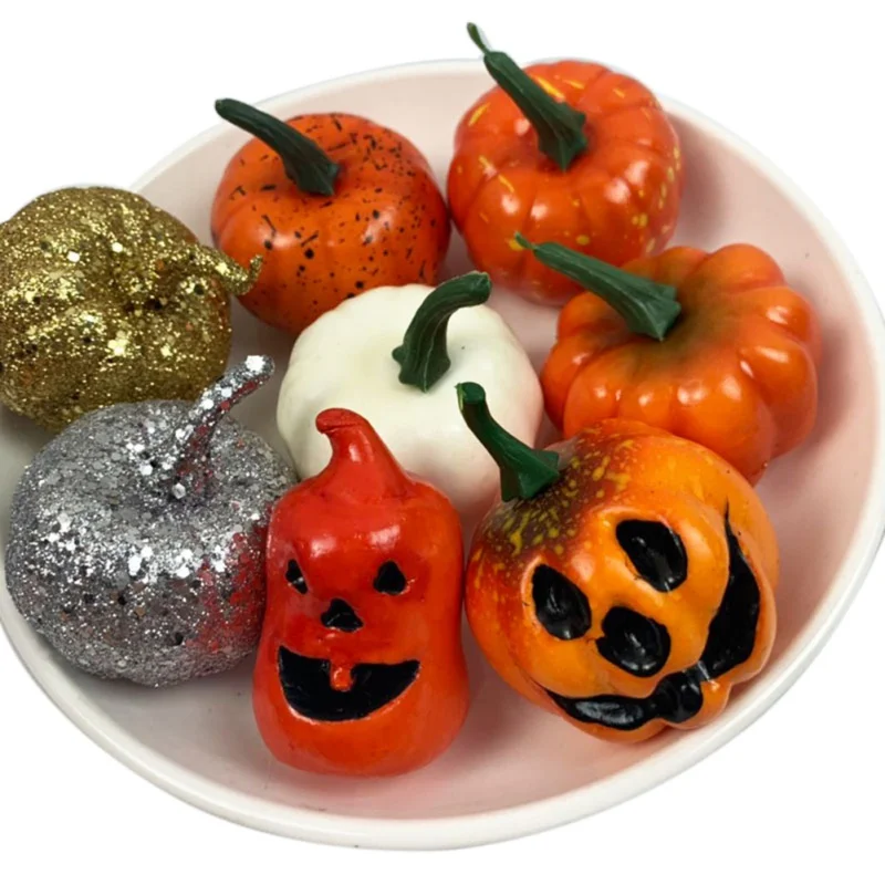 

Halloween Mini Artificial Pumpkins Foam Pumpkins 5.6cm Small Pumpkins Fake Foam Halloween Decorative Pumpkins