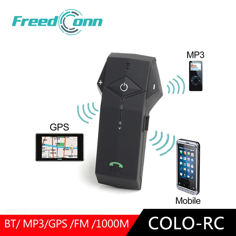 Гарнитура FreedConn для шлема внутренняя связь GPS Bluetooth мотоцикла шумоподавление 1000