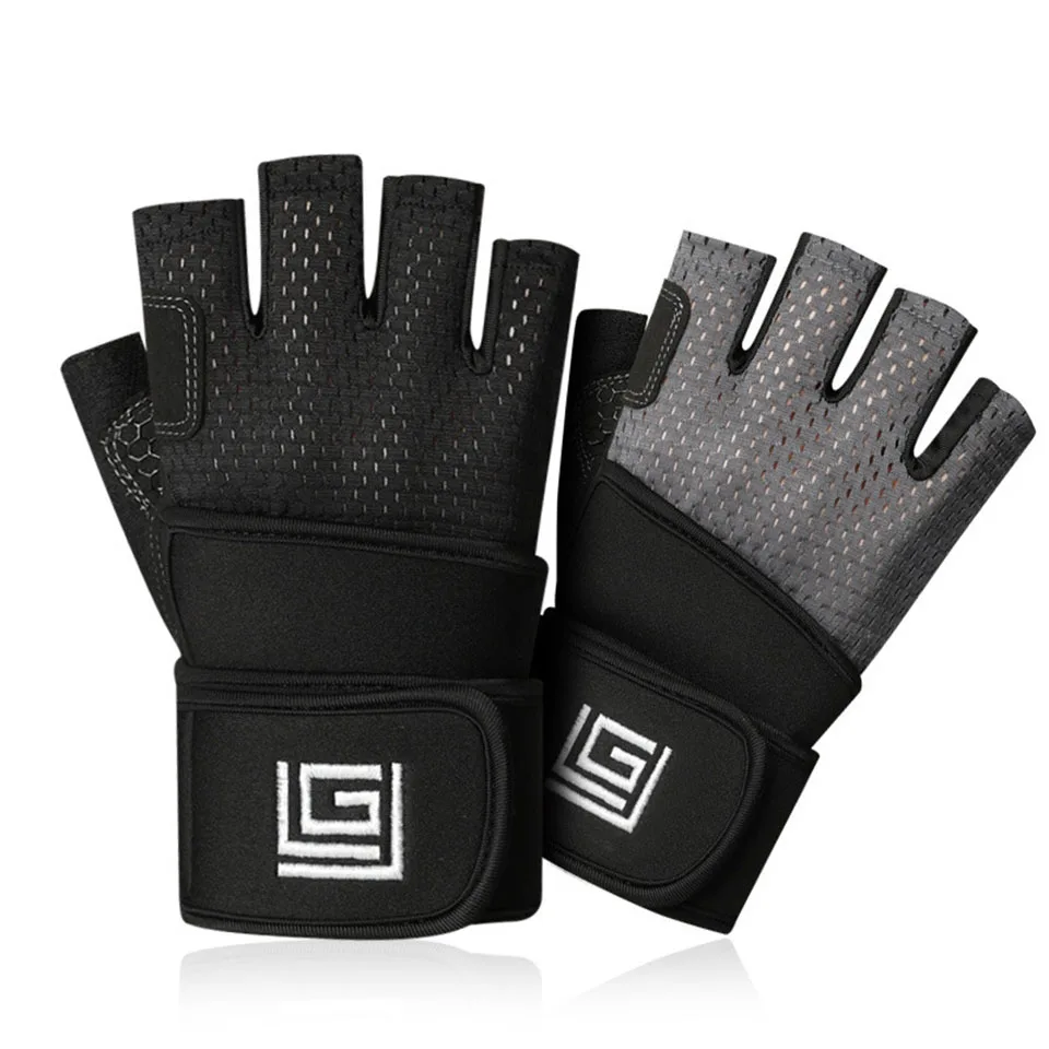 Professional Gym Fitness Gloves Crossfit Workout Power Weight Lifting