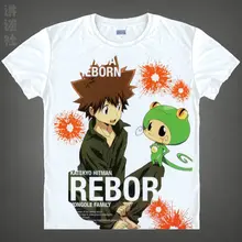 Tutor Hitman Reborn camiseta trajes de Cosplay hombres / mujeres famoso Anime japonés camiseta