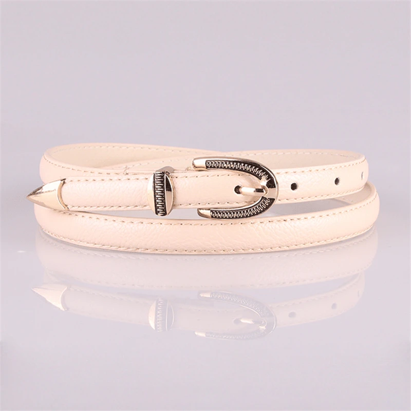 Luxury Designer Belt for Women Strap Candy Color Narrow Thin Skinny