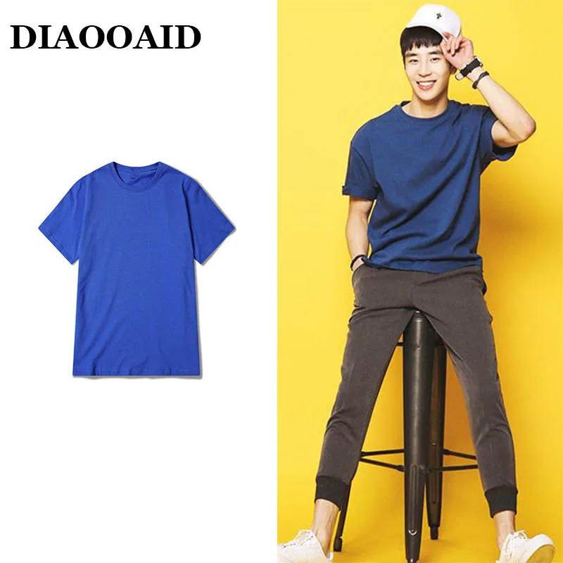 

DIAOOAID 2018 new streetwear hiphop solid color personality comfortable t shirt oversize swag male fashion cotton tee clothes