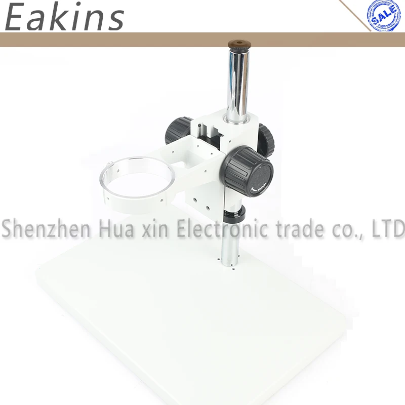 Billige Große Größe Universal Stereo Mikroskop Tisch Stehen mit Fokussierung Rack 76mm durchmesser halter