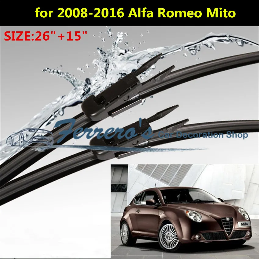 2 шт./лот SG-004 стеклоочистителей для 2008- Alfa Romeo Mito 2"+ 15" щетки стеклоочистителя типа рычаги стеклоочистителя только автомобильные аксессуары