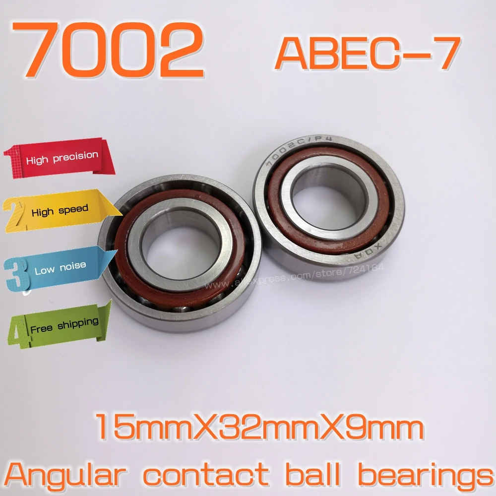 P4 ABEC-7 Phenolic Resin Cage DB Arrangement Back to Back DALUO 7001C P4 DB Precision Angular Contact Ball Bearings 15°Contact Angle P4 ABEC-7 Phenolic Resin Cage DB Arrangement Back to Back DALUO 7001C P4 DB Precision Angular Contact Ball Bearings 15°Contact Angle