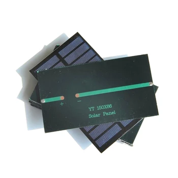 

Promotion 100PCS/Lot 1.6W 5.5V Small Solar High Quality Solar Panel Polycrystalline Solar Panel Education Kits 150*86*3MM