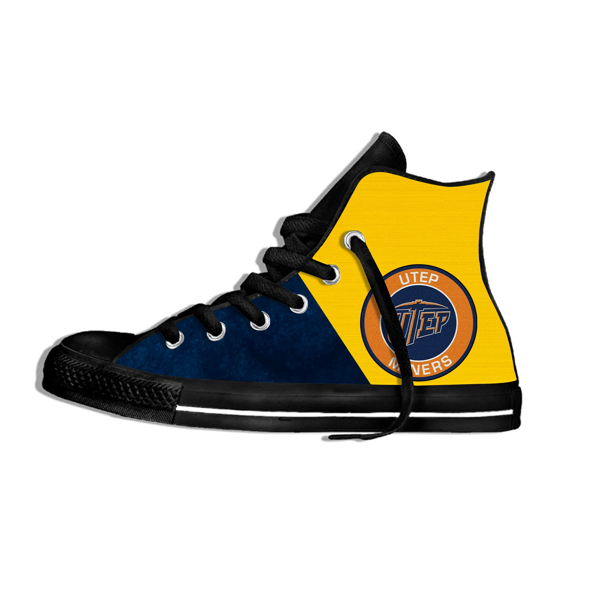 

Lightweight Men's/women's UTEP Shoes Casual University Shoes Flat Canvs Sneakers Breathable High Top Shoes