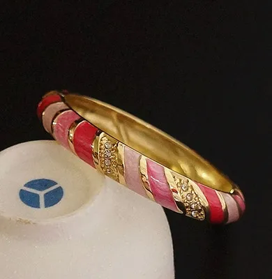 Красочный китайский ремесло этнический браслет с перегородчатой эмалью ювелирные изделия Стразы высокого качества женские браслеты подарок на день рождения - Metal Color: style6